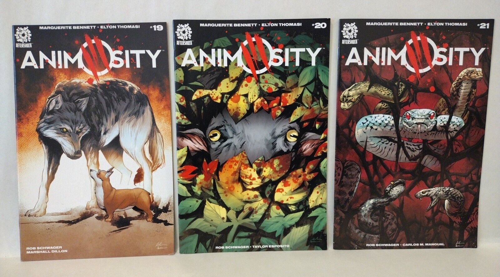 Animosity (2016) Aftershock Comic Book Set 1-26 +World Of 1 Marguerite Bennett 