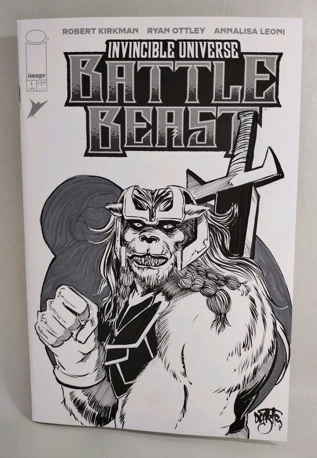 Battle Beast #1 (2025) Image Comic Sketch Variant Cover W Original DCastr Art