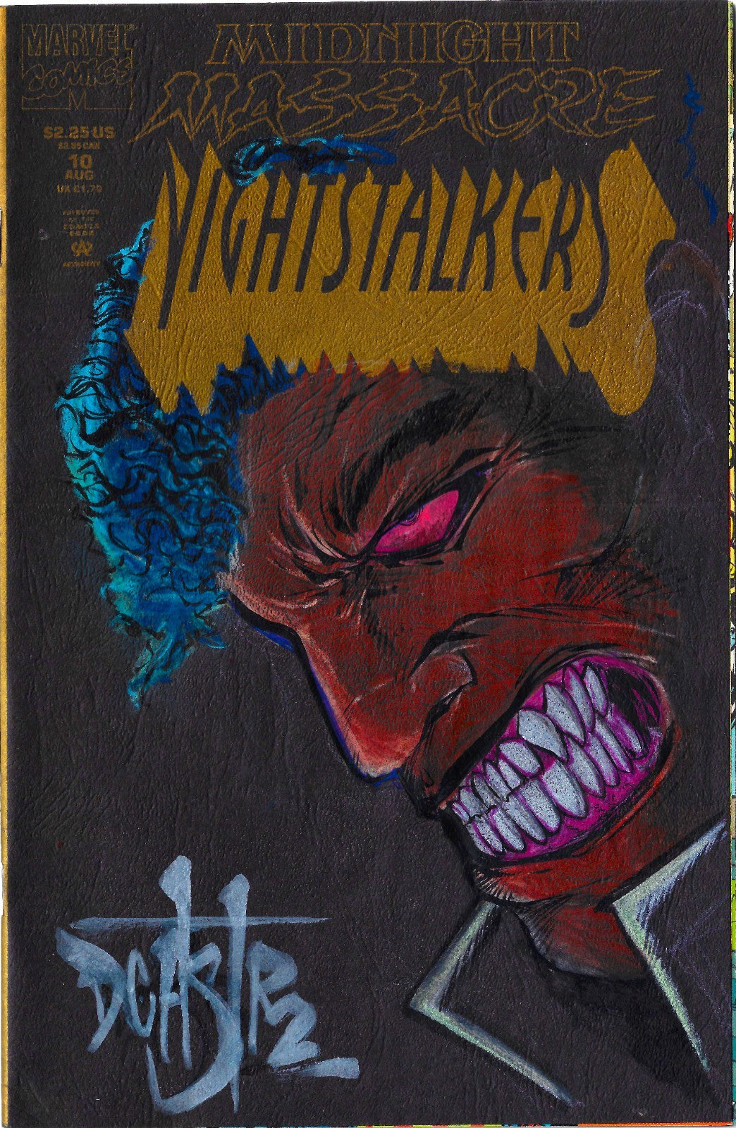 Nightstalker #10 (1993) Marvel Comic W Original Dave Castr Blade Art