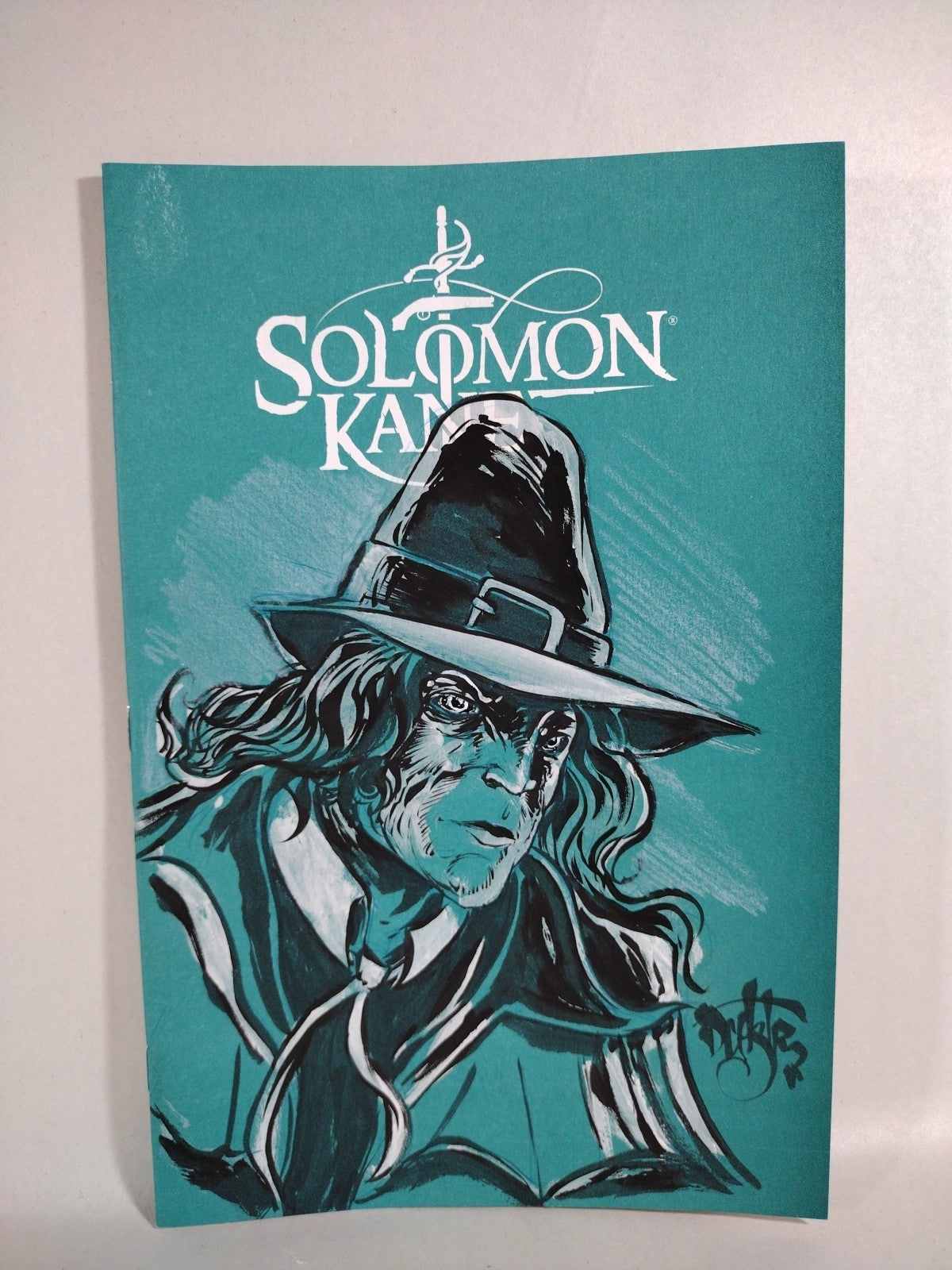 Solomon Kane #1 (2025) Titan Sketch Cover Var Comic w Original Dave Castr Art