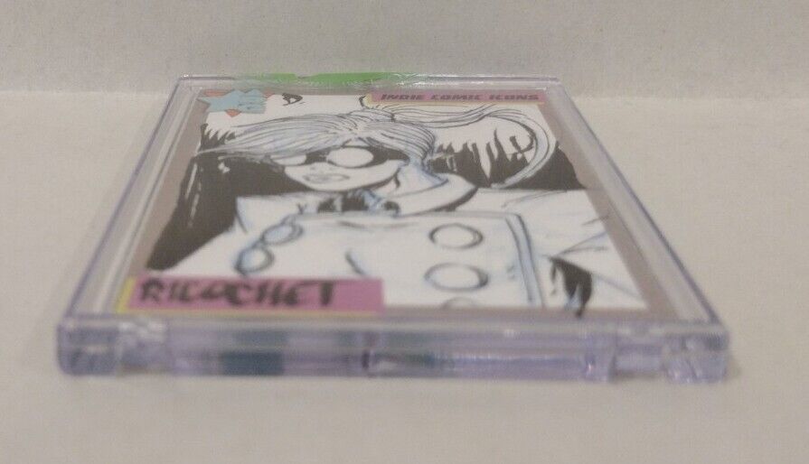 Indie Comic Icons (2023) ARG Sketch Card w Original Ricochet Art Larsenverse