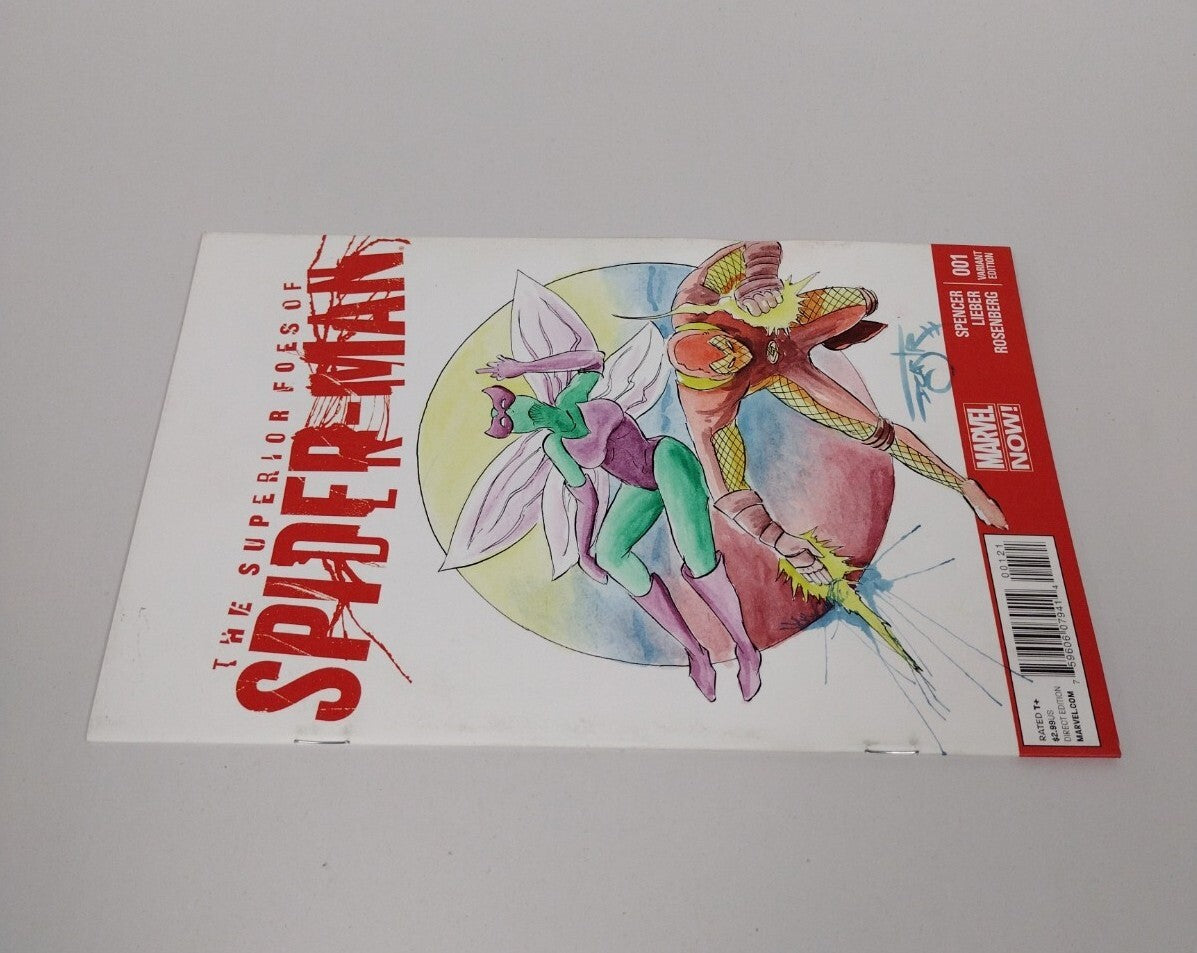 Superior Foes of Super-Man #1 (2013) Sketch Variant Comic Original DCastr Art 