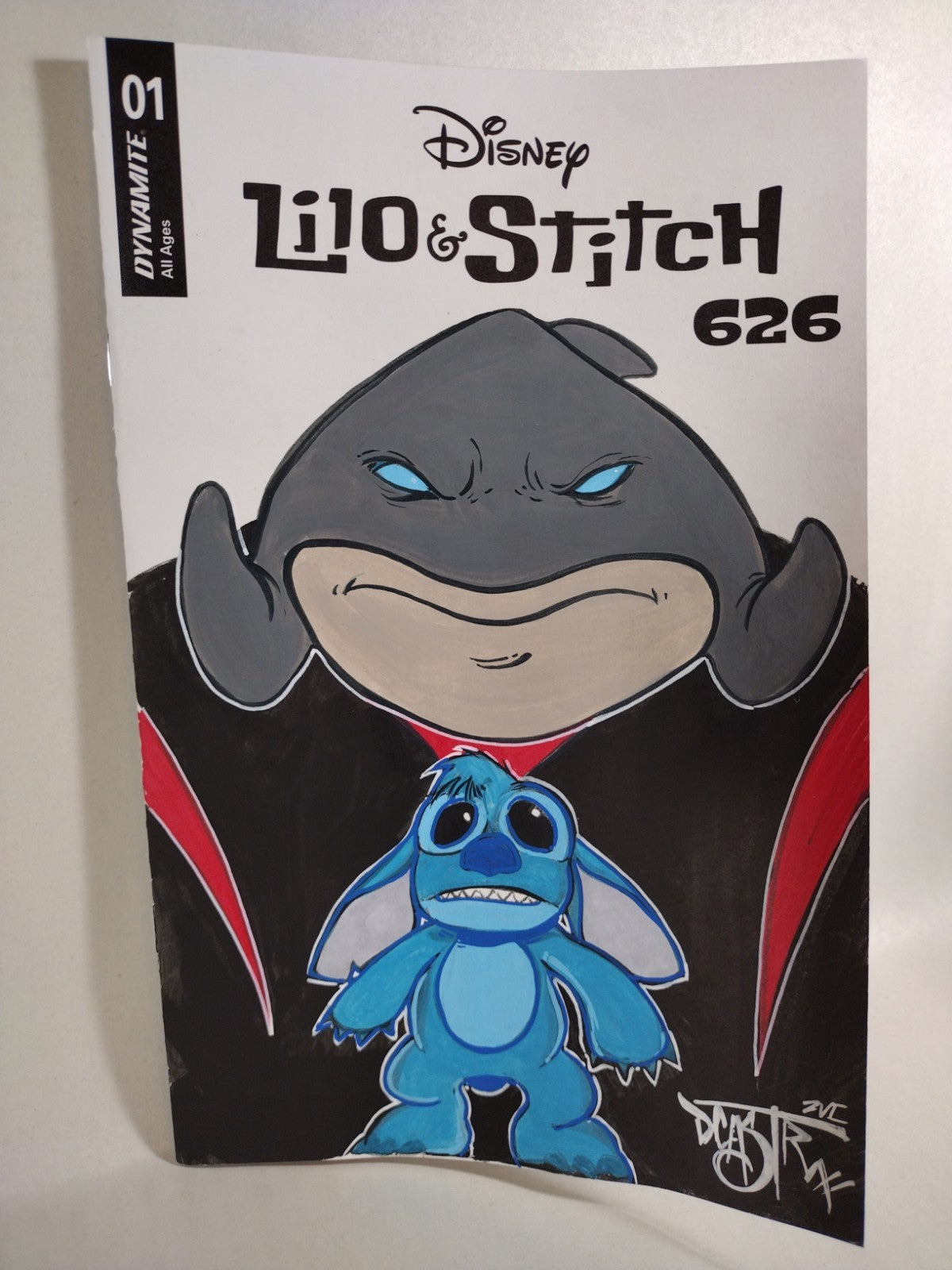 Lilo & Stitch 626 #1 Disney Dynamite Sketch Variant Cover W Original DCastr Art 