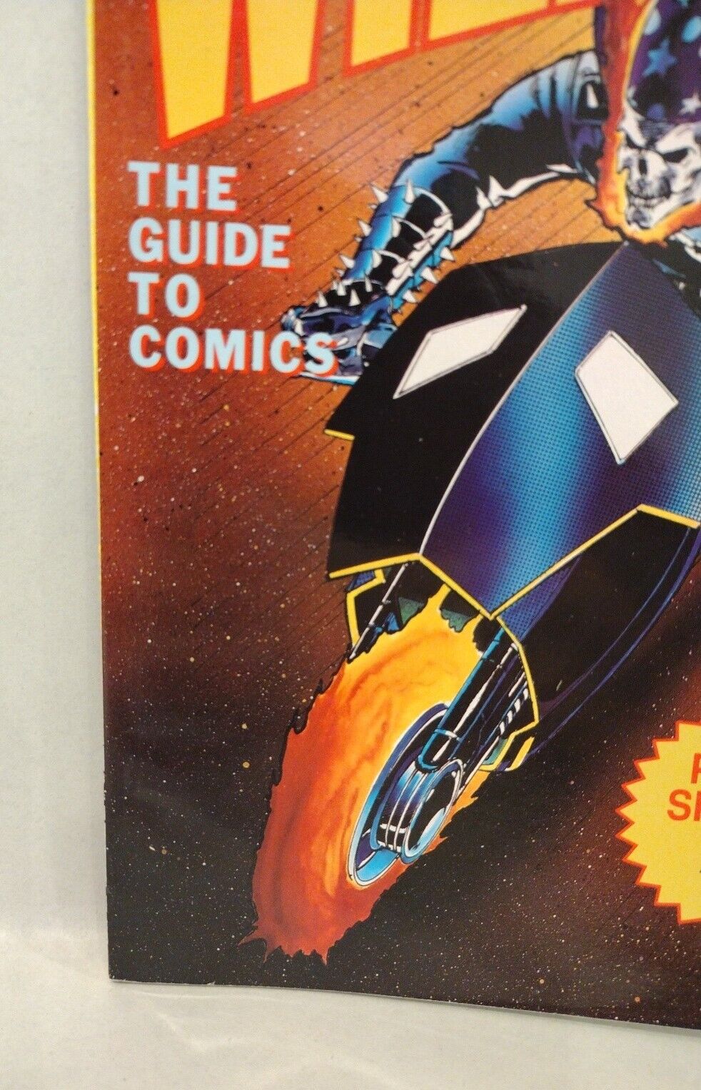 Wizard The Guide to Comics #2 (1991) Magazine  Ghost Rider Cover w Poster insert