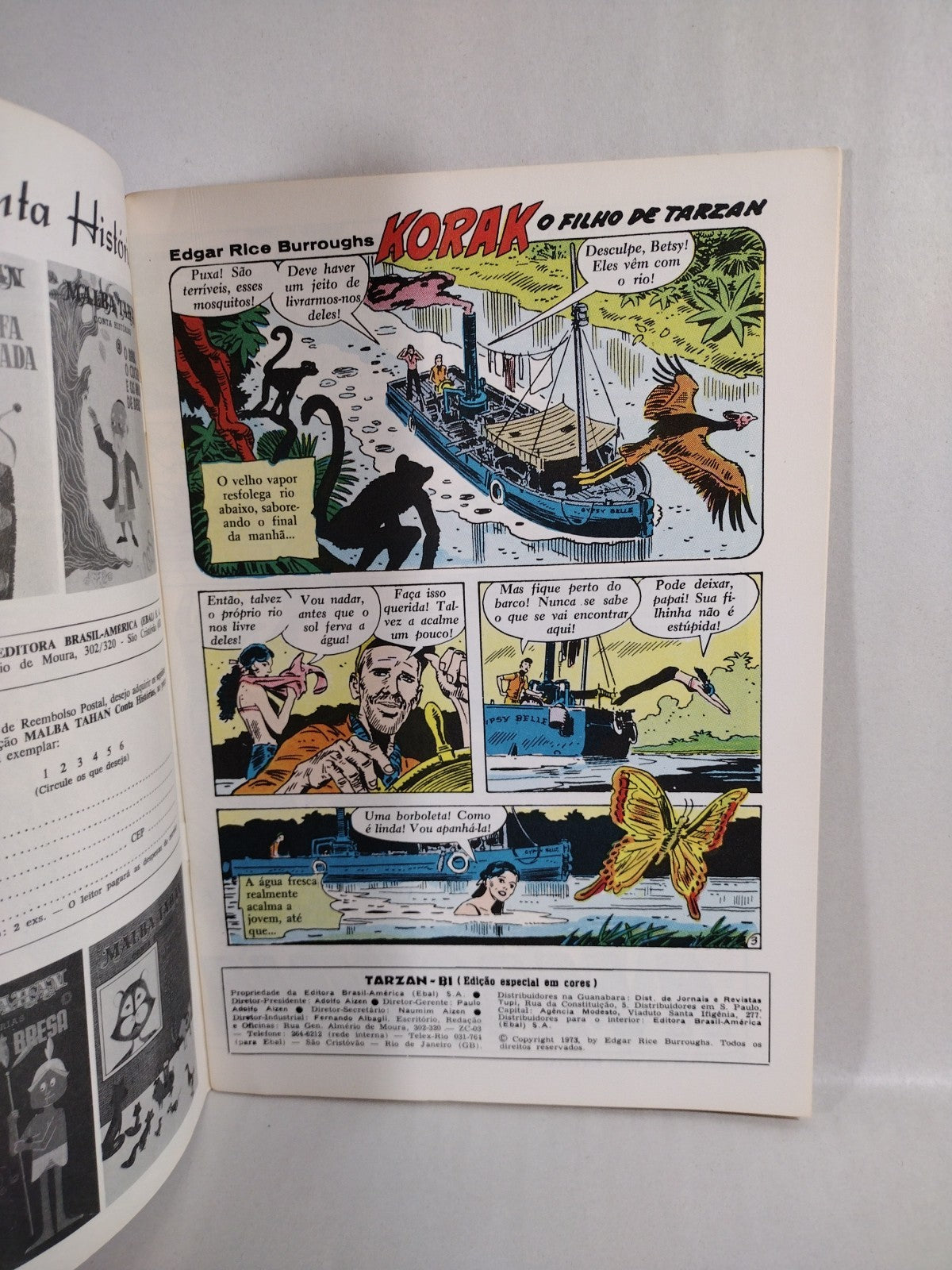 Tarzan (1973) EM Cores Brazilian DC Comic Lot #2 3 10 11 13 Special 2 Joe Kubert