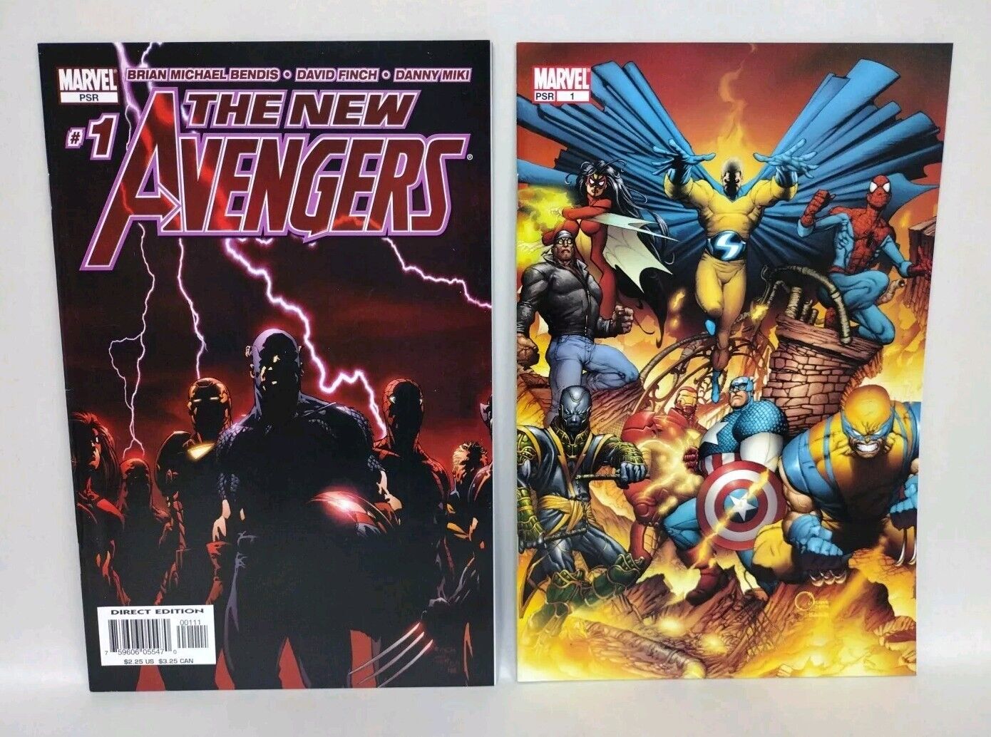 New Avengers #1 (2005) Marvel Comic Set Quesada Variant