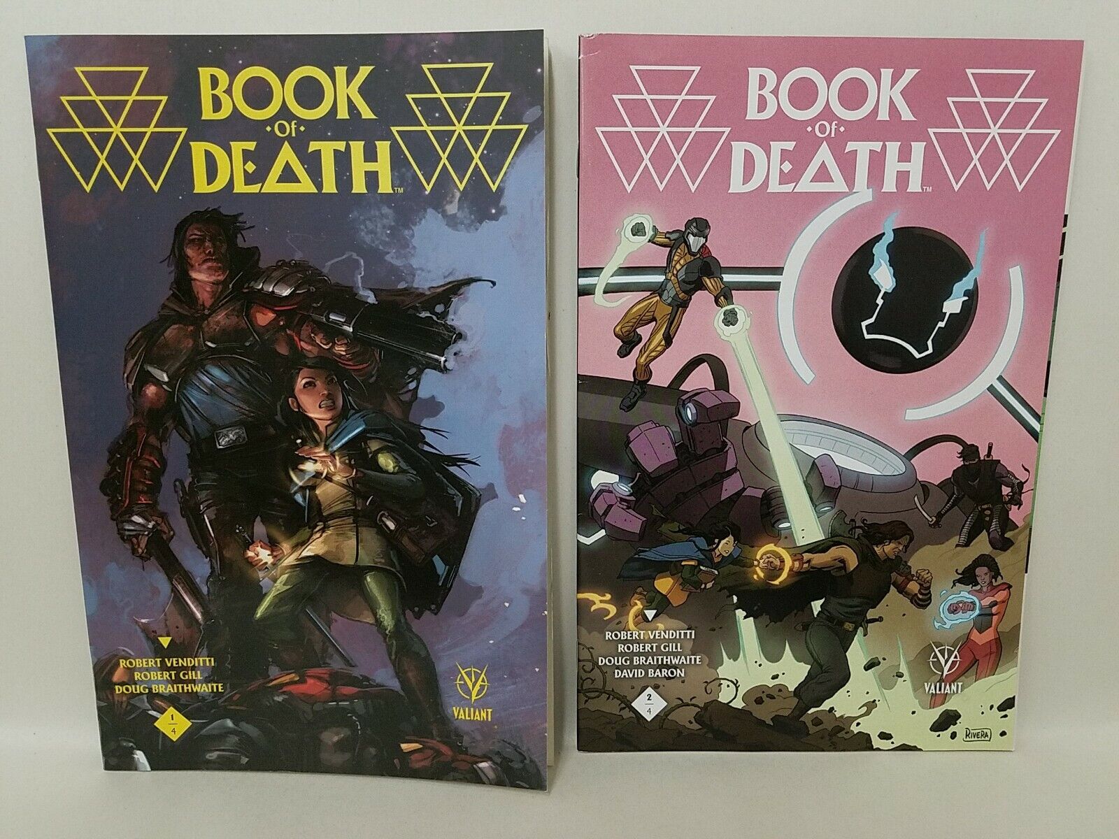 Book of Death (2015) #1 2 3 4 Valiant Comic Set Robert Venditti Gill