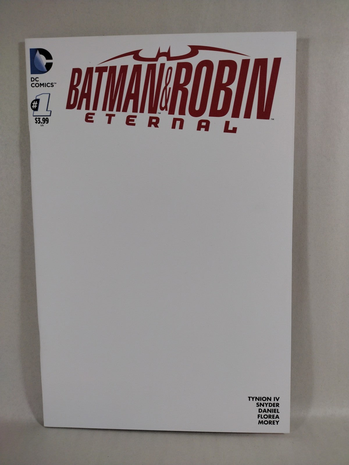 Batman & Robin Eternal #1 (2015) DC Comic Blank Sketch Cover Variant New NM