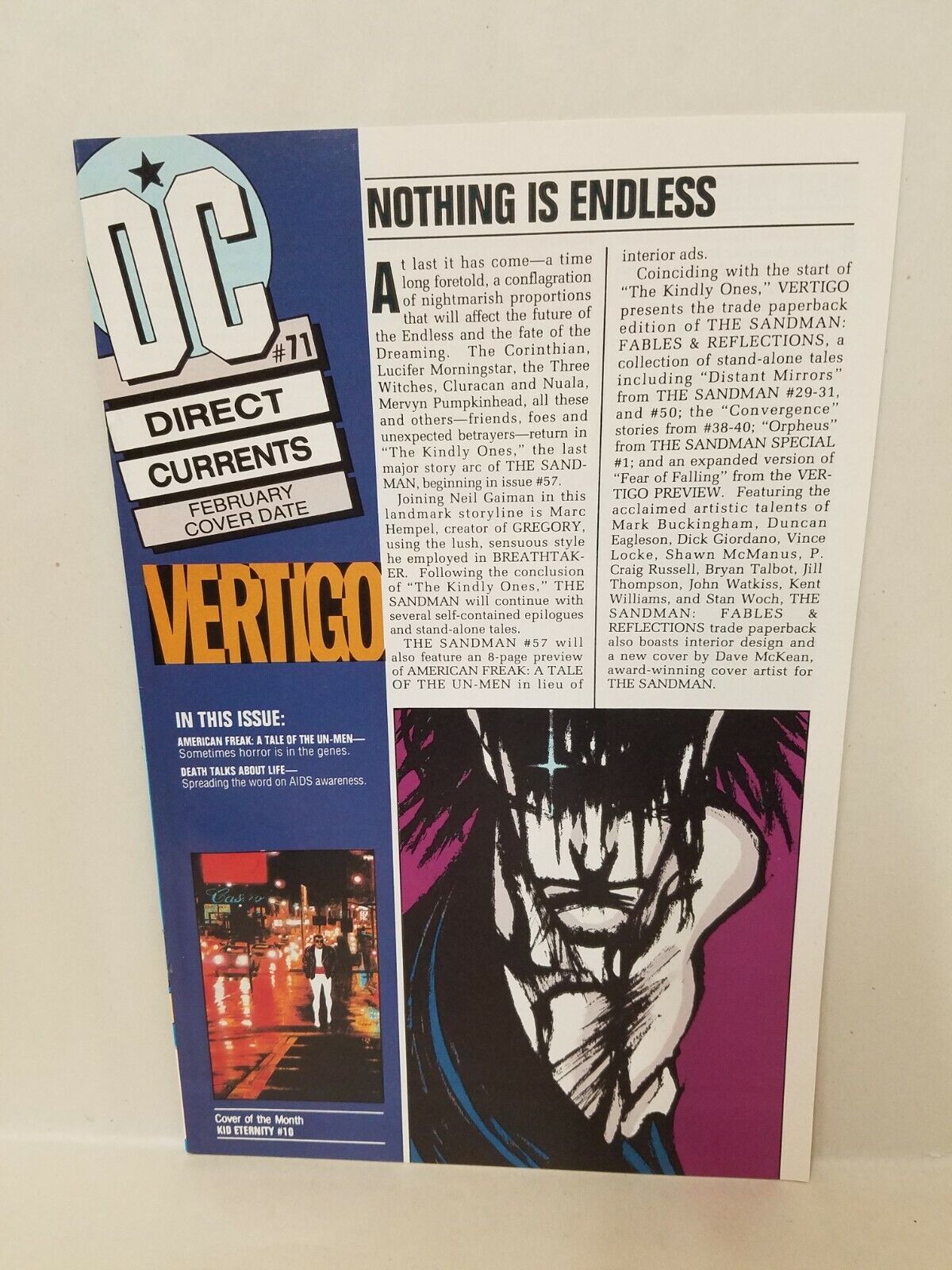 DC Currents (1994) Comic Previews #69 70 71 72 Swap Thing Lobo Sandman Milestone