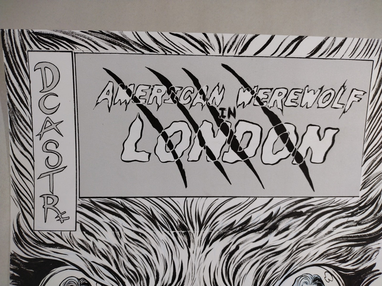 American Werewolf In London #3 (2025) Faux Comic Cover Original + Color DCastr