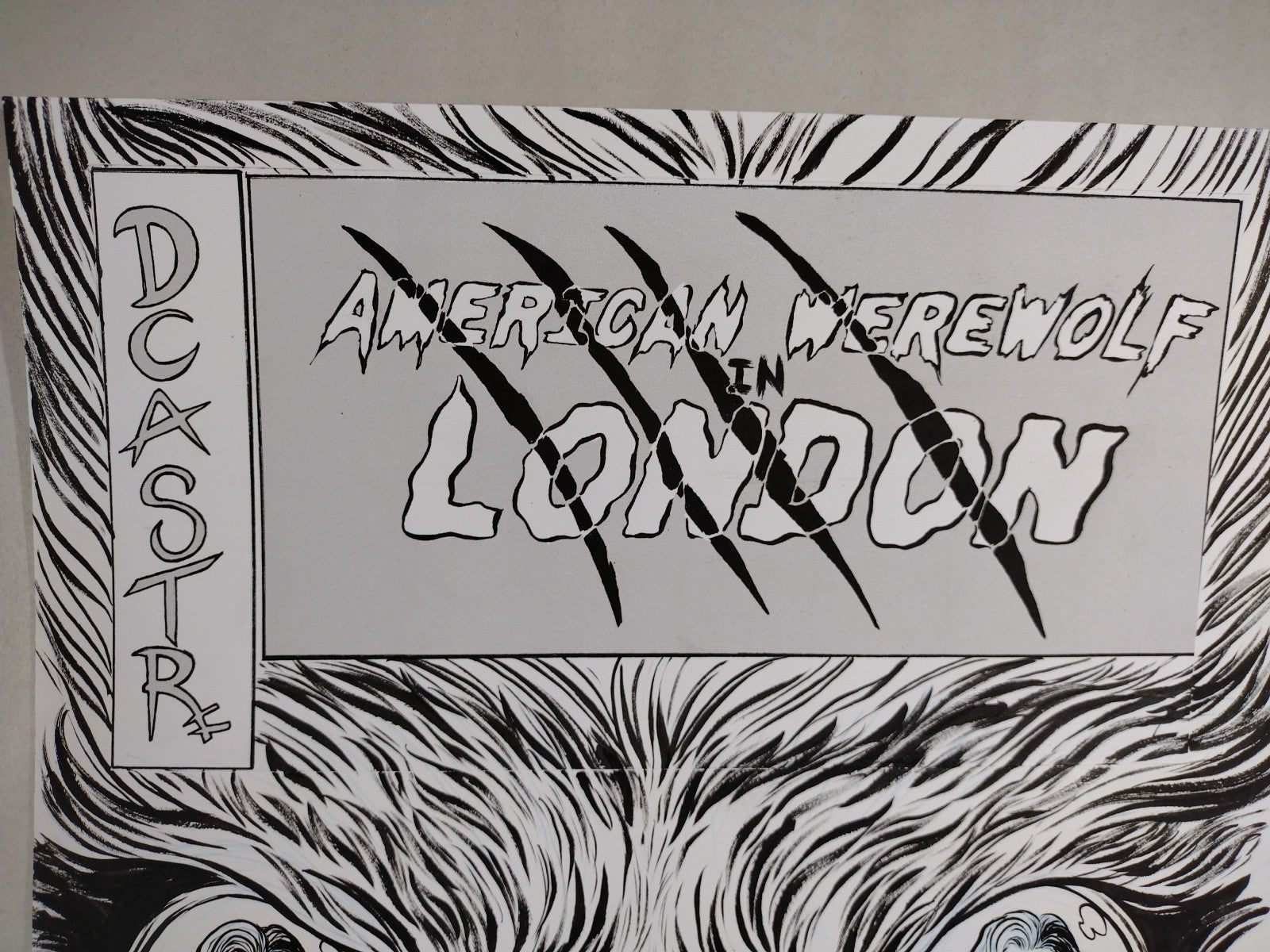 American Werewolf In London #3 (2025) Faux Comic Cover Original + Color DCastr