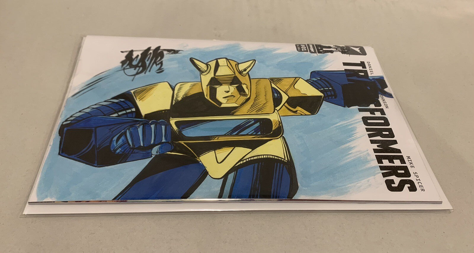 Transformers 1 (2023) Image Comic Sketch Variant Cover W Original BUMBLEBEE Art