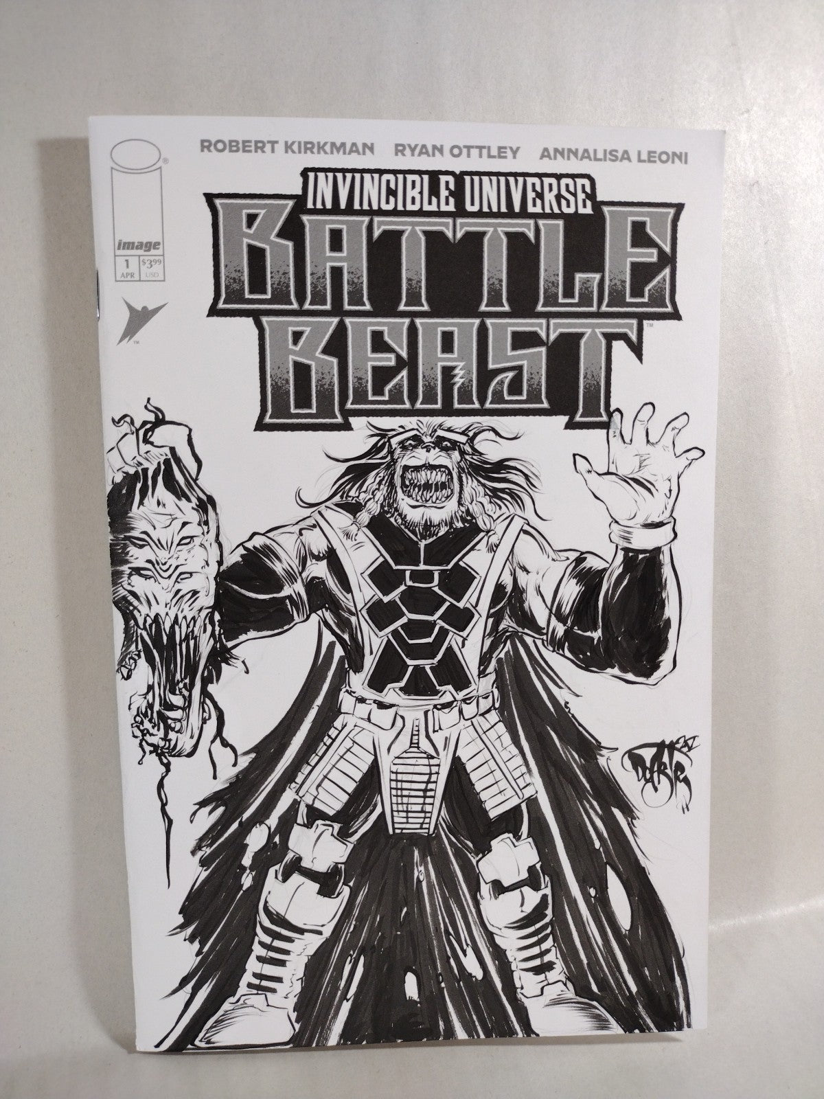 Battle Beast #1 (2025) Image Comic Sketch Variant Cover W Original DCastr Art