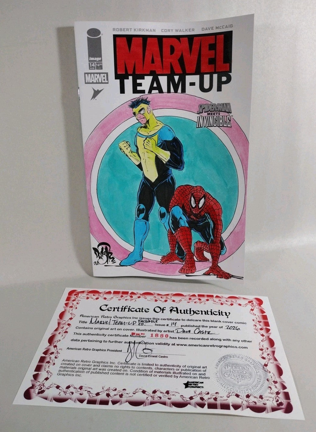 Marvel Team-Up #14 (2026) Image Comic Sketch Cover W Original Dave Castr Art