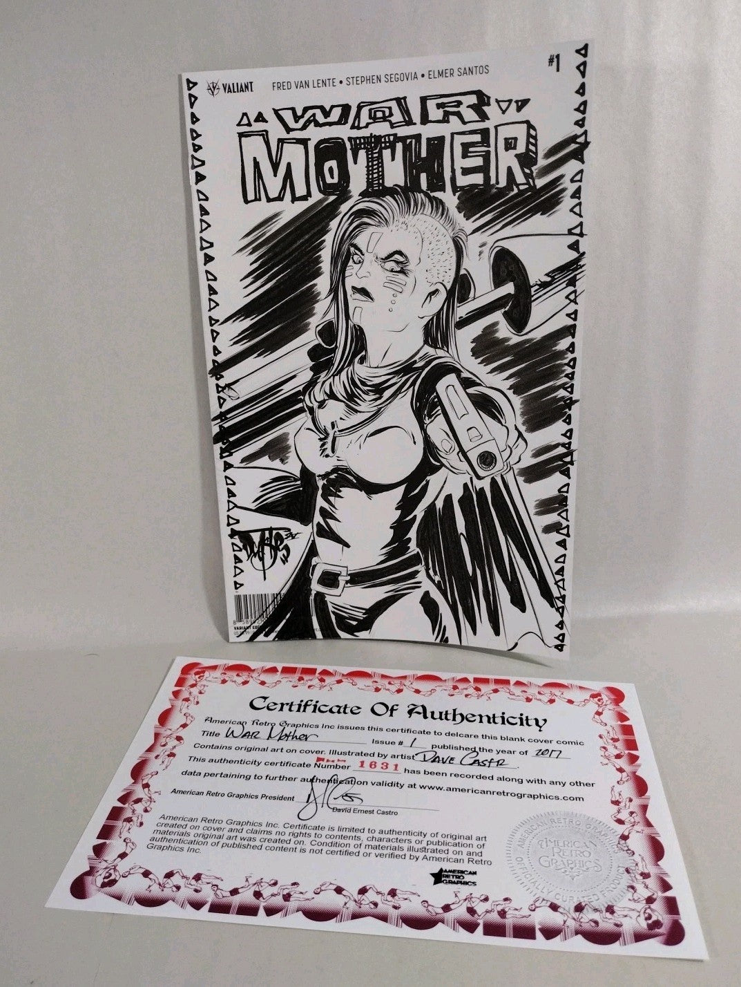 War Mother 1 (2017) Valiant Comic Sketch Cover Variant W Original Dave Castr Art