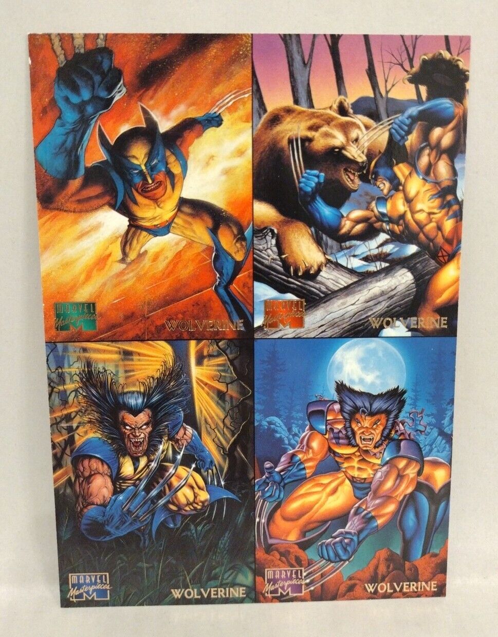 Marvel Comics (1994 1995) Universe Masterpieces Uncut Promo Sheet Lot Set