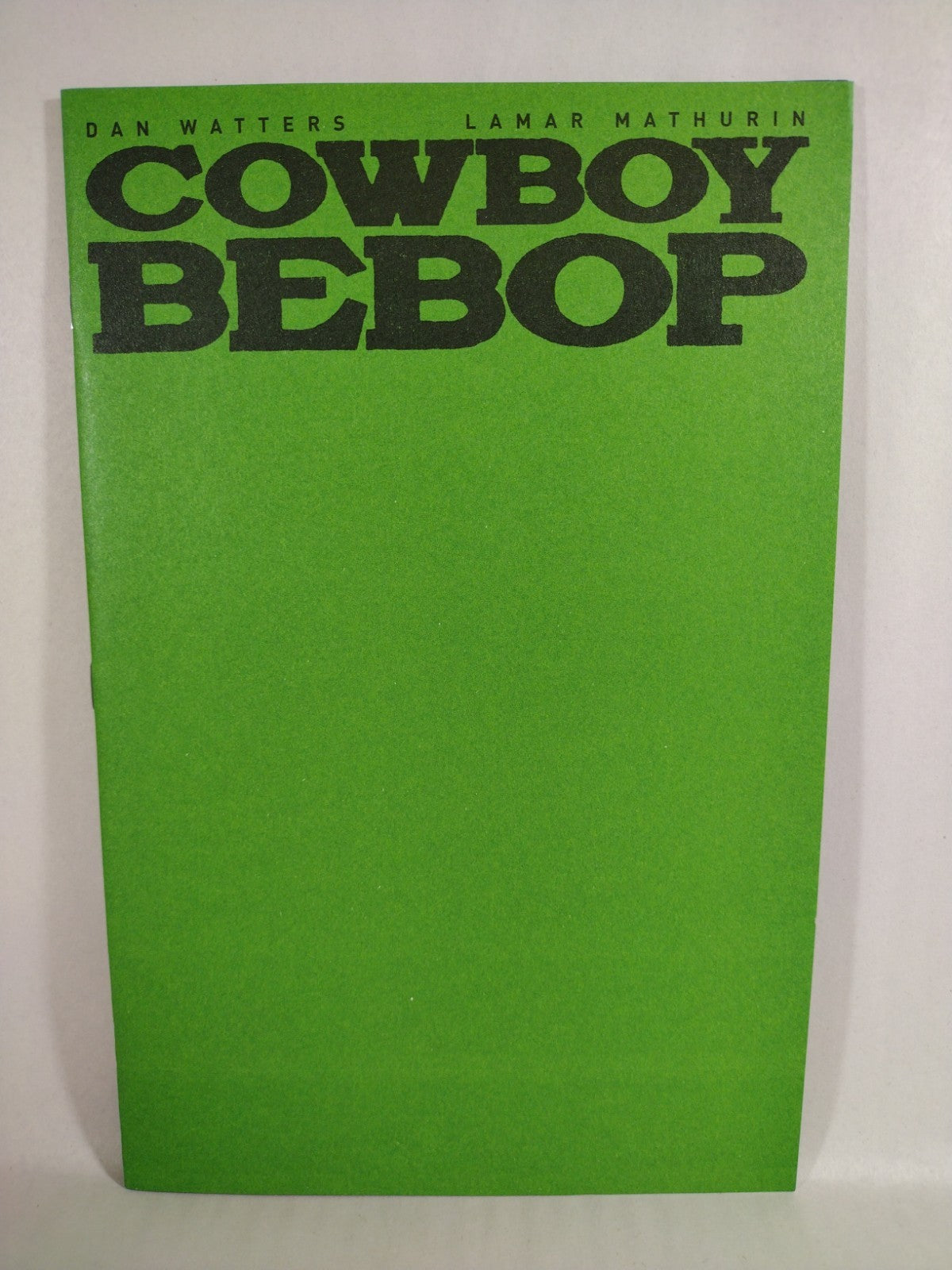 Cowboy Bebop #1 (2022) Titan Comic Green Blank Sketch Cover Variant NM