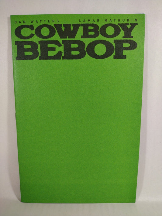Cowboy Bebop #1 (2022) Titan Comic Green Blank Sketch Cover Variant NM
