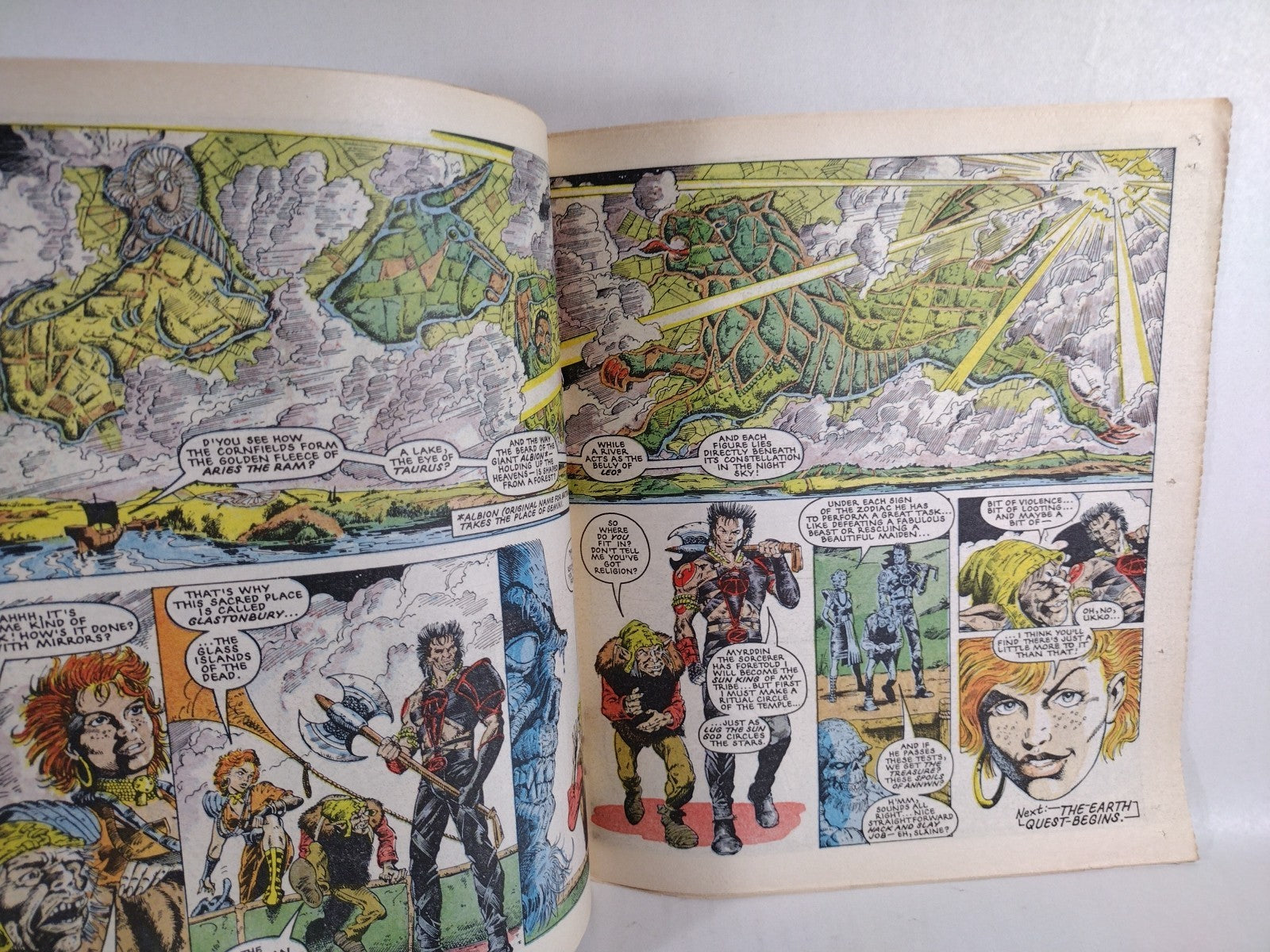 2000ad (1986) Prog 493 Judge Dredd Slaine Strontium Dog Uk Newsprint Comic