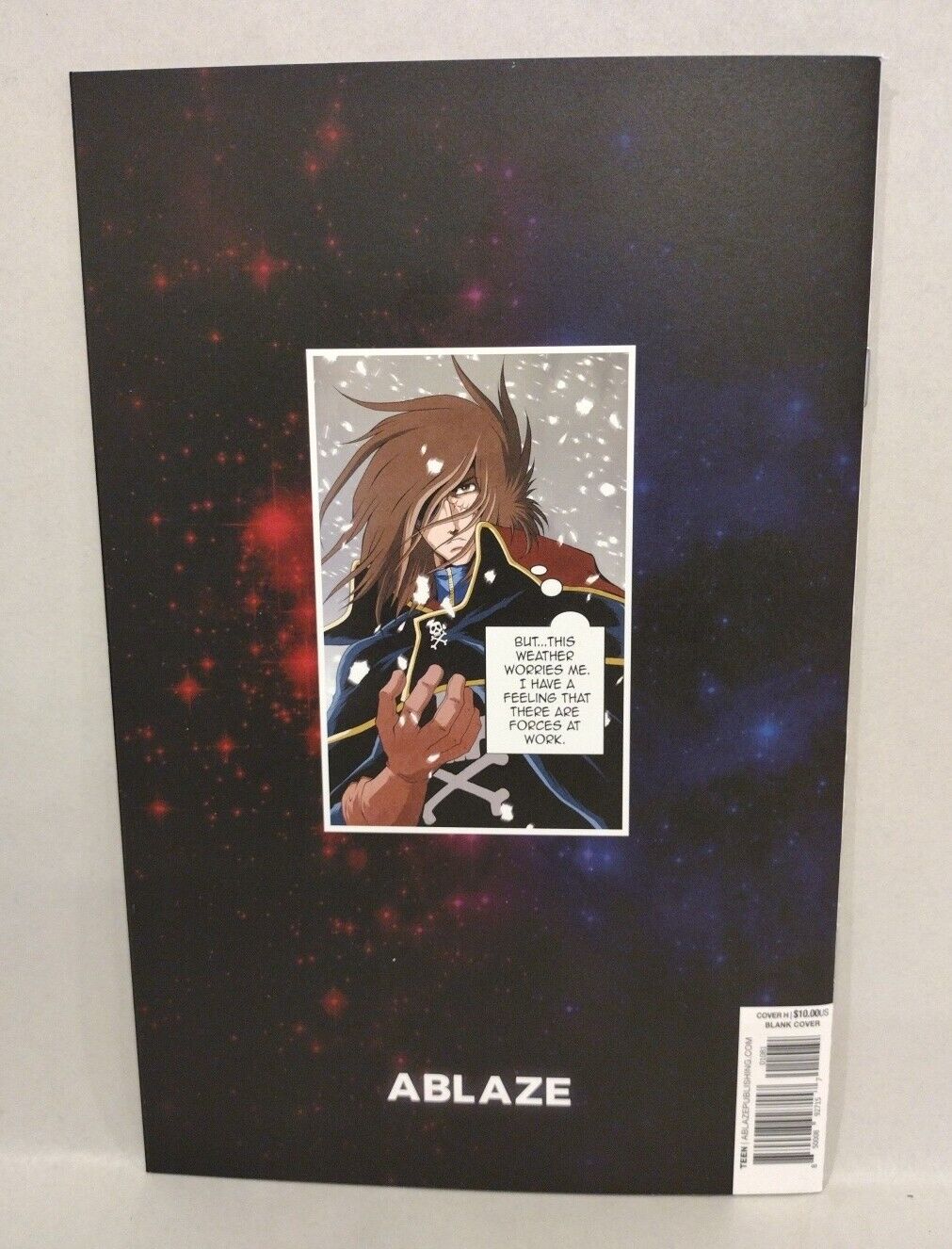 Captain Harlock #1 (2021) Ablaze Blank Sketch Variant Cover Comic w Original Art