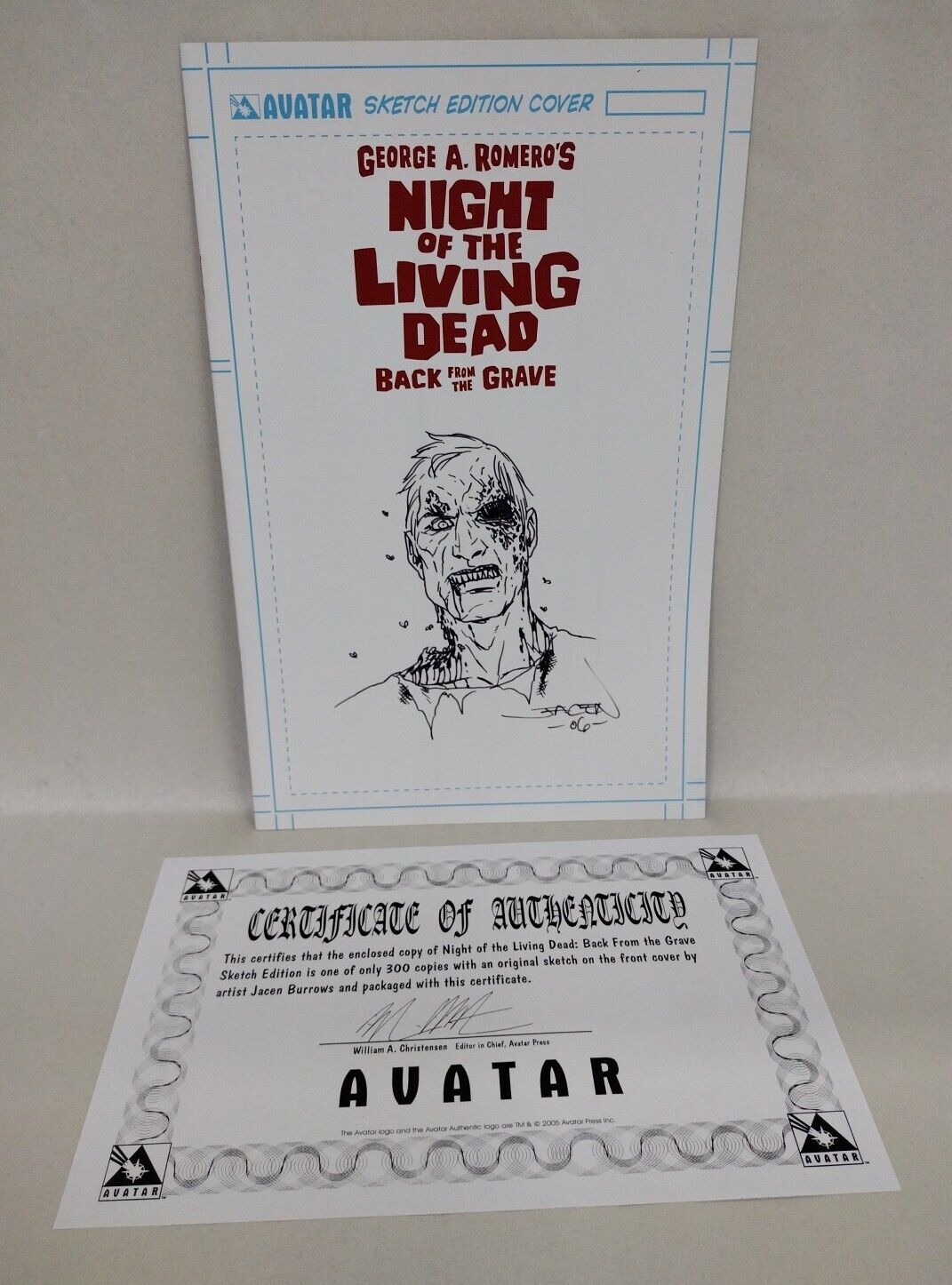 Night O/T Living Dead Back From The Grave 1 Variant W Original Jacen Burrows Art