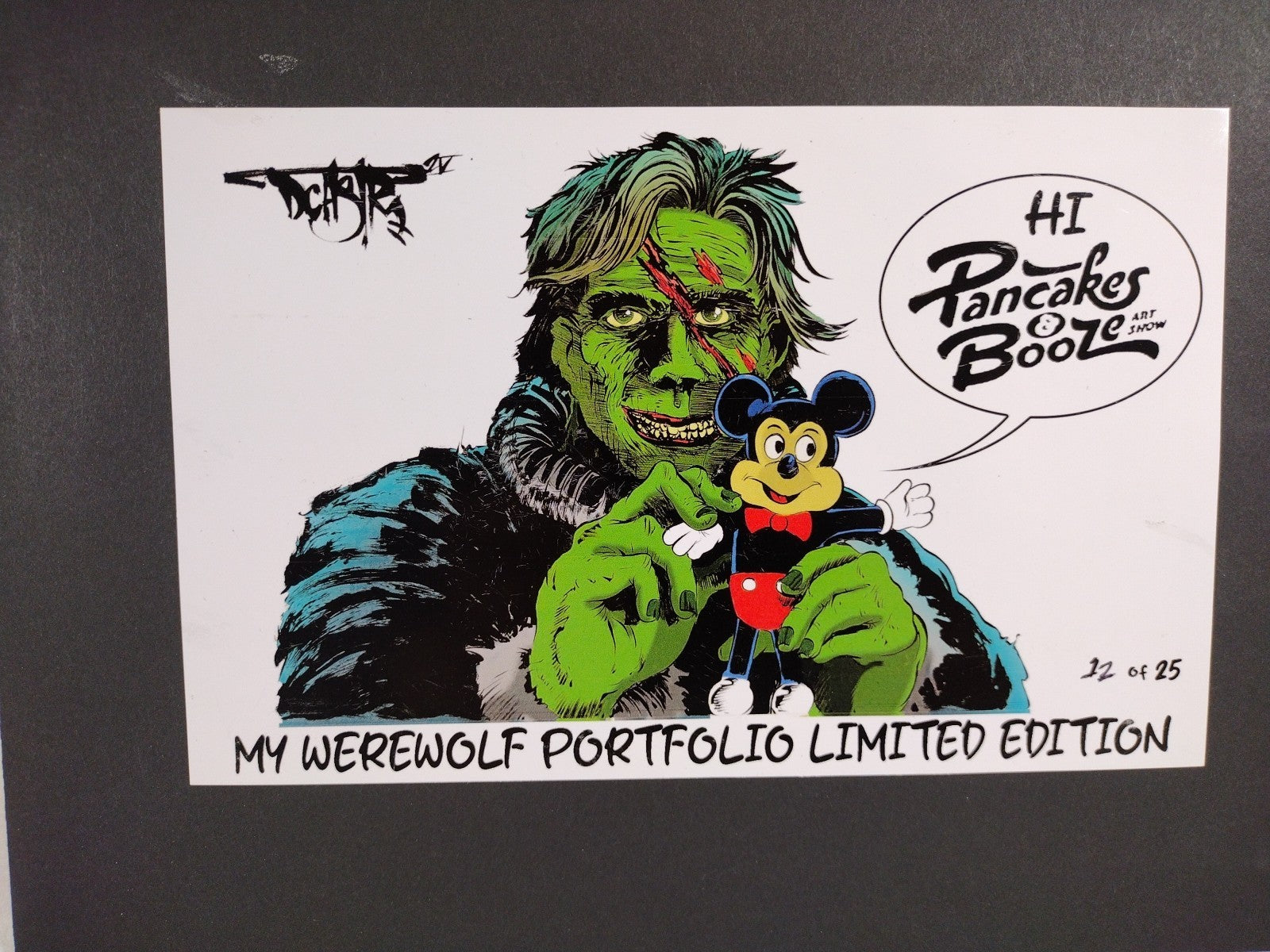 My Werewolf Portfolio Dave Castr Signed #d Art Print Set American Retro Graphics