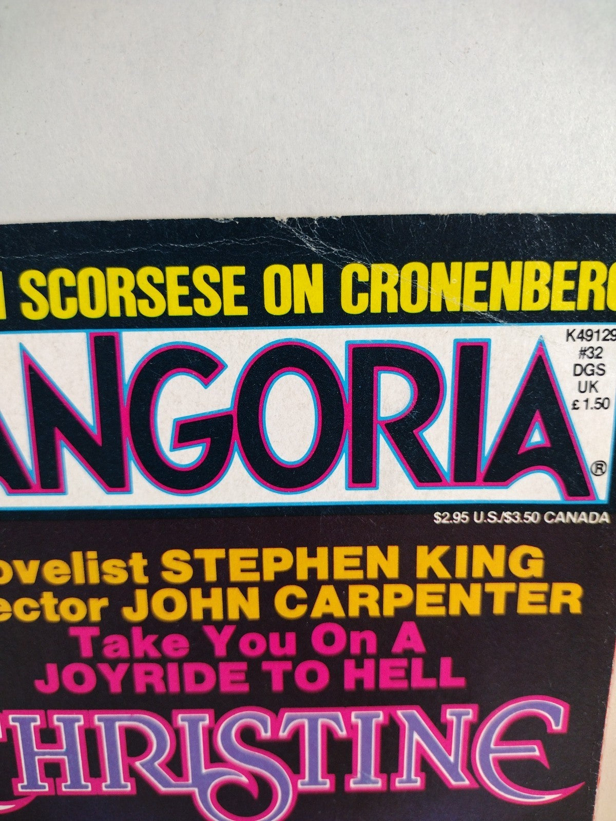FANGORIA Magazine #32 (1984) Friday The 13th Poster Christine CHUD Cujo GD
