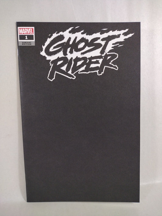 Ghost Rider #1 (2019) Marvel Black Blank Sketch Cover Variant Comic NM