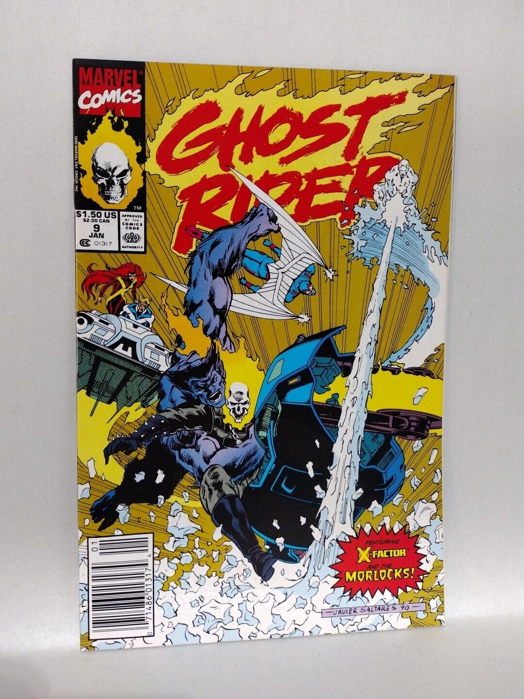 Ghost Rider (1990) Marvel Comic Set Lot 9 10 11 12 13 14 X-Men Dr Strange VF-NM