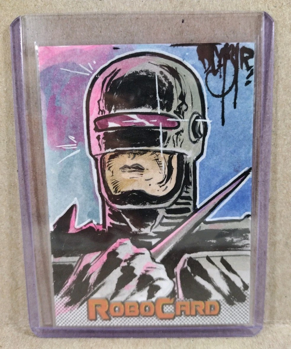 Robocard 2026 American Retro Graphics Sketch Card W Original DCastr Robocop Art