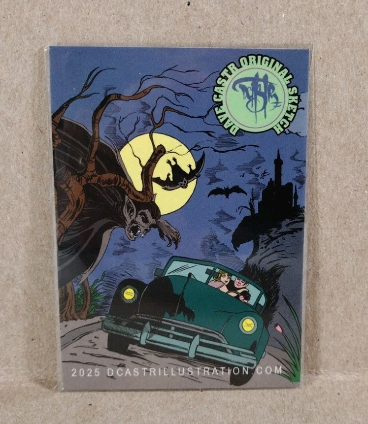 Dave Castr Crusin (2025) OAC Sketch Card W Original DC Comic Absolute Batman Art