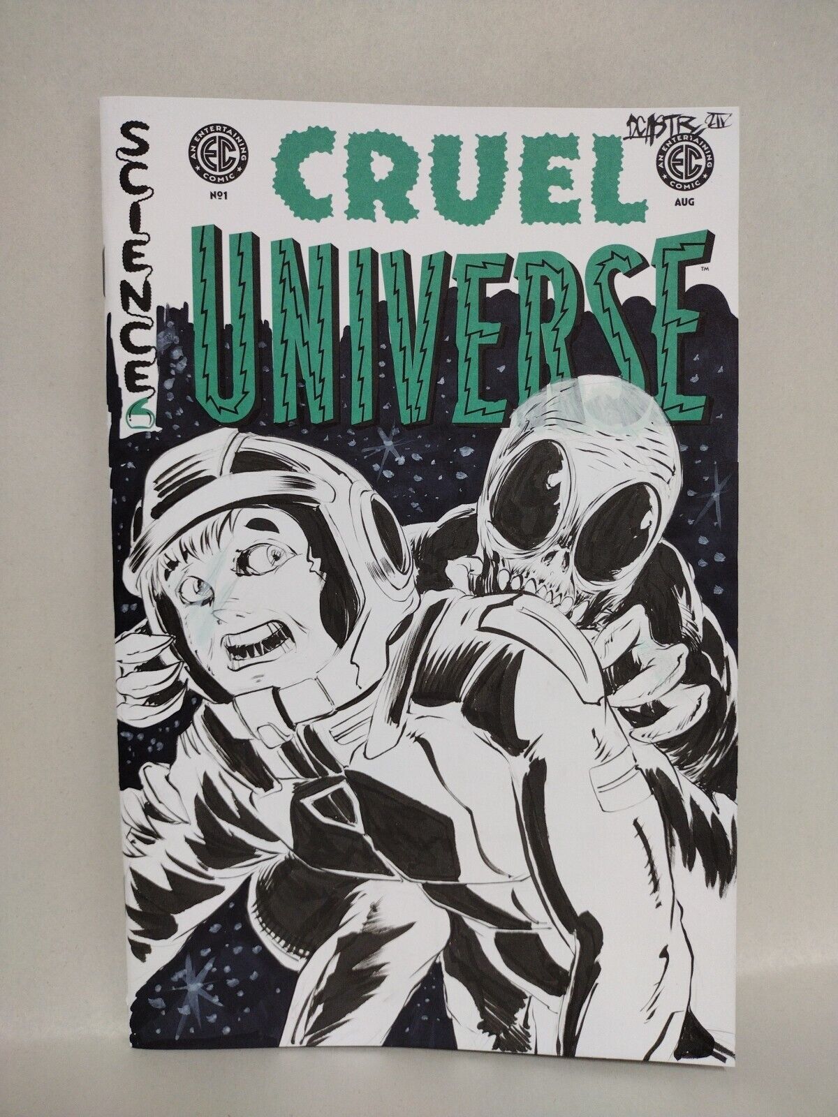 Cruel Universe #1 (2024) Oni EC Comic Sketch Cover Variant W Original DCastr Art