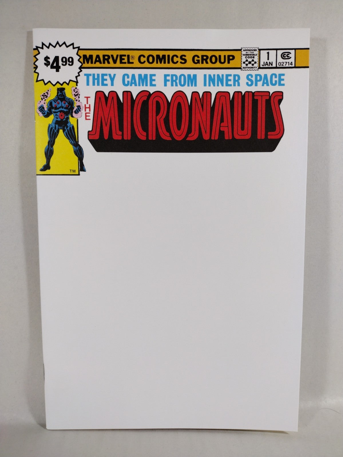 Micronauts Facsimile Edition 1 (2023) Marvel Comic Blank Sketch Variant Cover NM