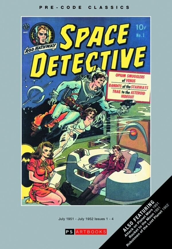 Space Detective Hardcover Comic Book Issue # 1-4 Pre-Code Classics (Brand NEW)