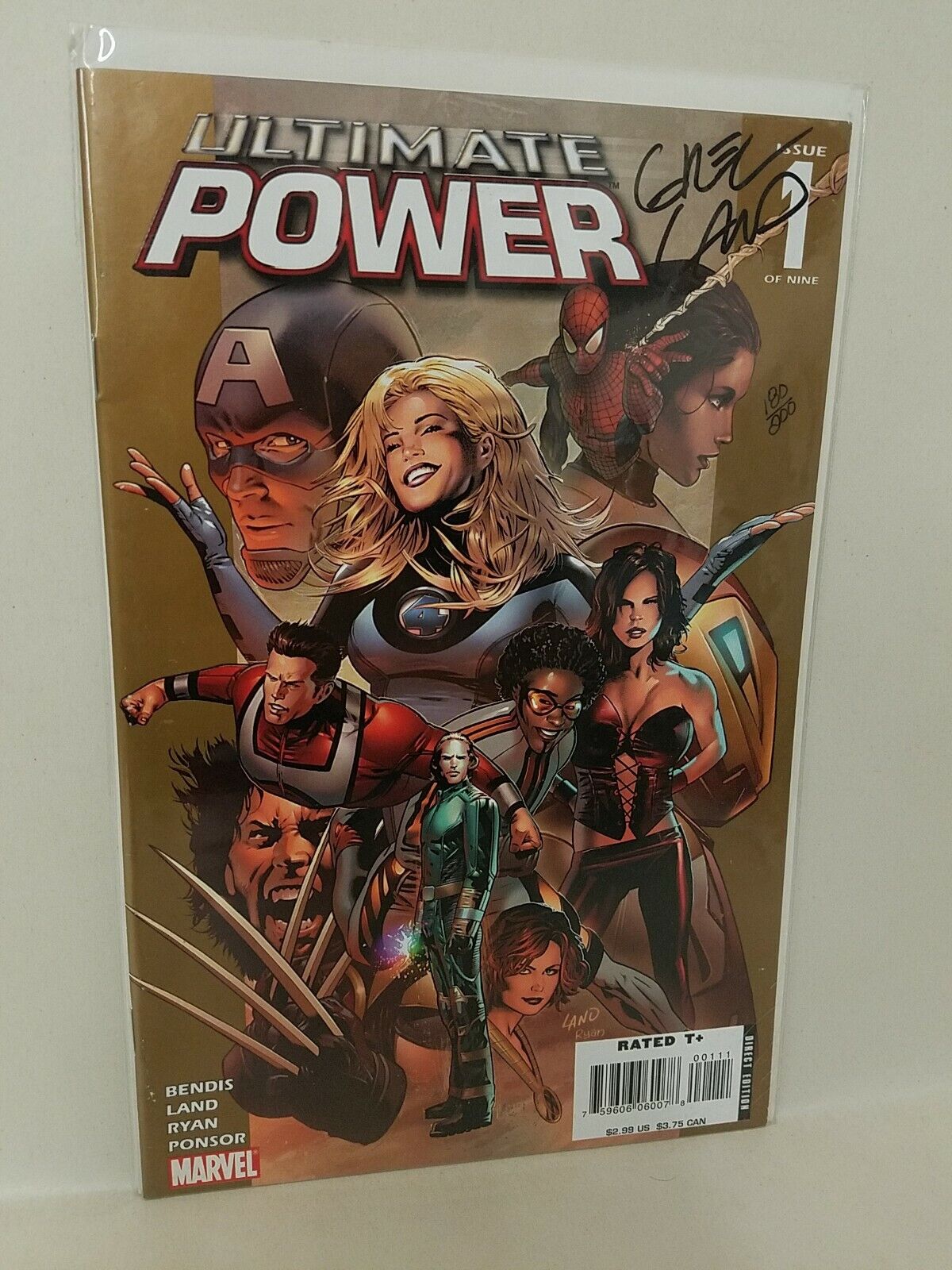 Ultimate Power #1 (2008) Signed Greg Land W Dynamic Forces COA #180/200 LTD