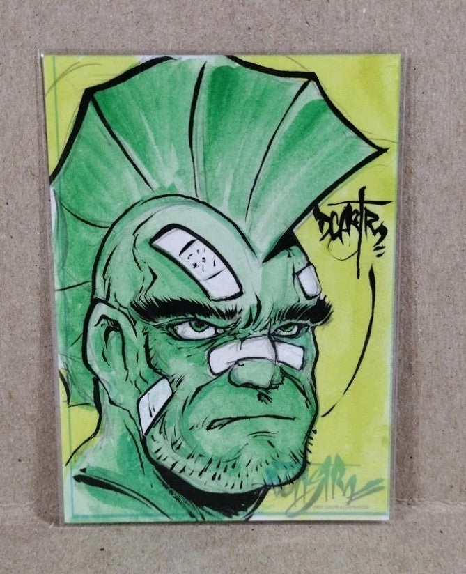 Dave Castr Crusin (2025) OAC Sketch Card W Original Savage Dragon Art ACEO