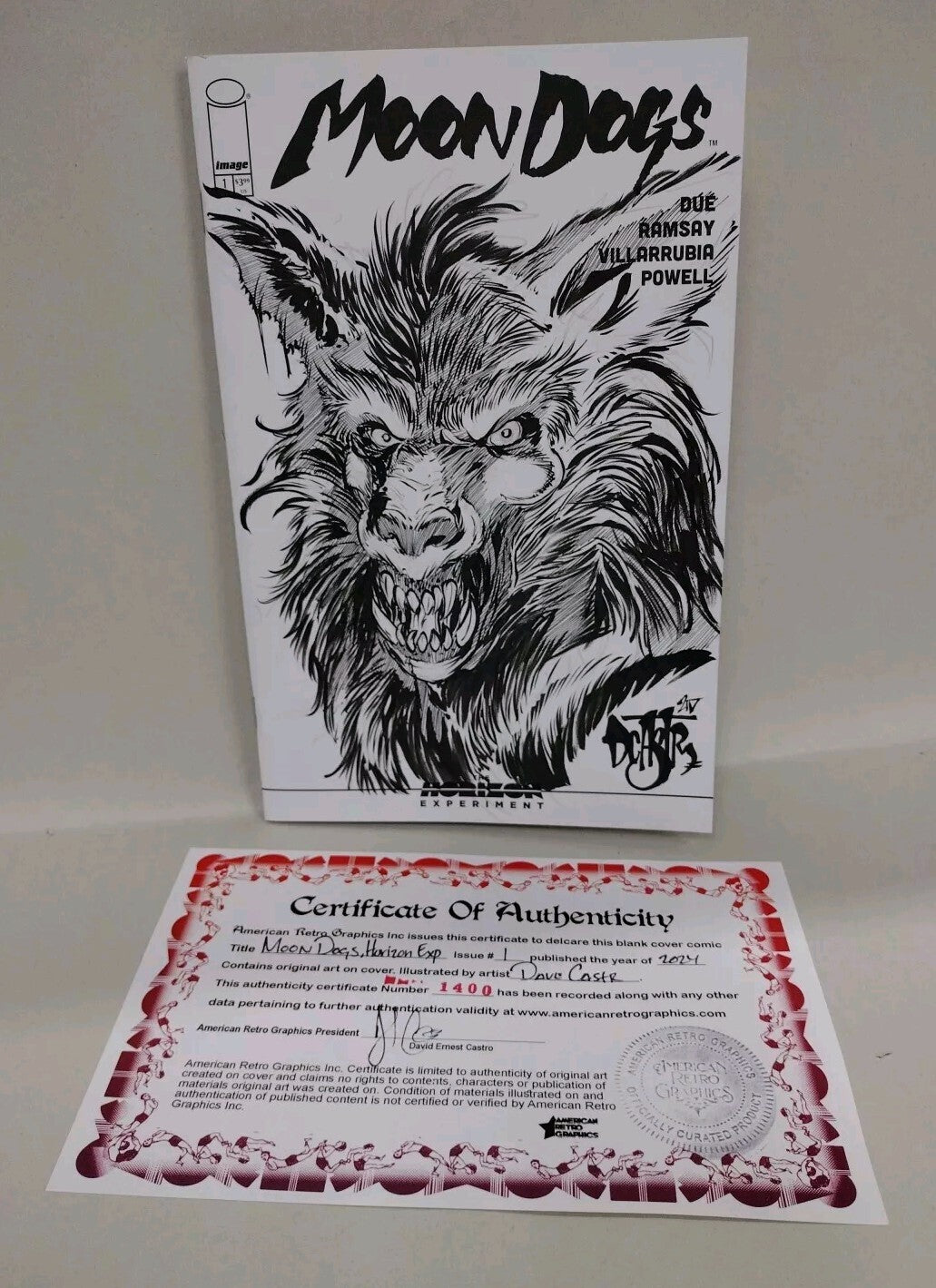 Moon Dogs 1 Horizon Experiment Image Comic Sketch Variant W Original DCastr Art