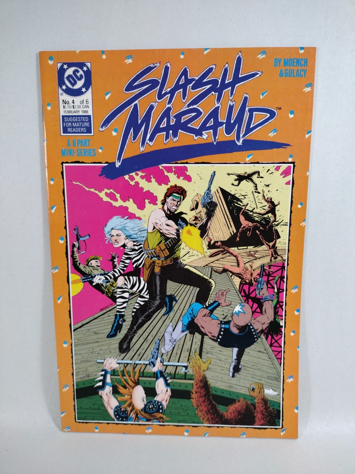 Slash Maraud (1987) Complete Comic Series #1-6 W Promo Poster Moench Gulacy