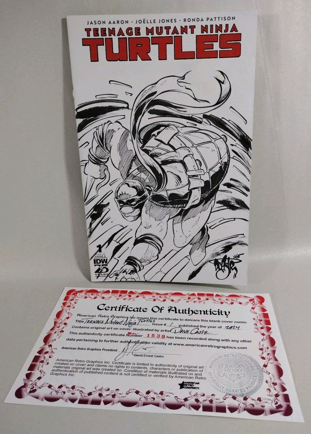 Teenage Mutant Ninja Turtles #1 (2024) IDW Sketch Cover Variant W Original Art