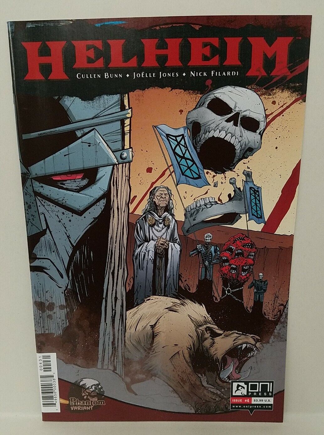 HELHEIM #2-5 EXCLUSIVE (2013) PHANTOM VARIANT CONNECTING COVER SET ONI PRESS