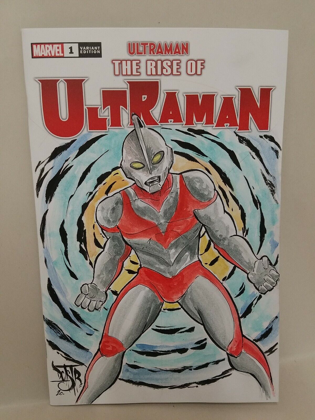 Rise of Ultraman #1 (2020) Blank Cover Variant W Original DCastr Art ARG COA 207