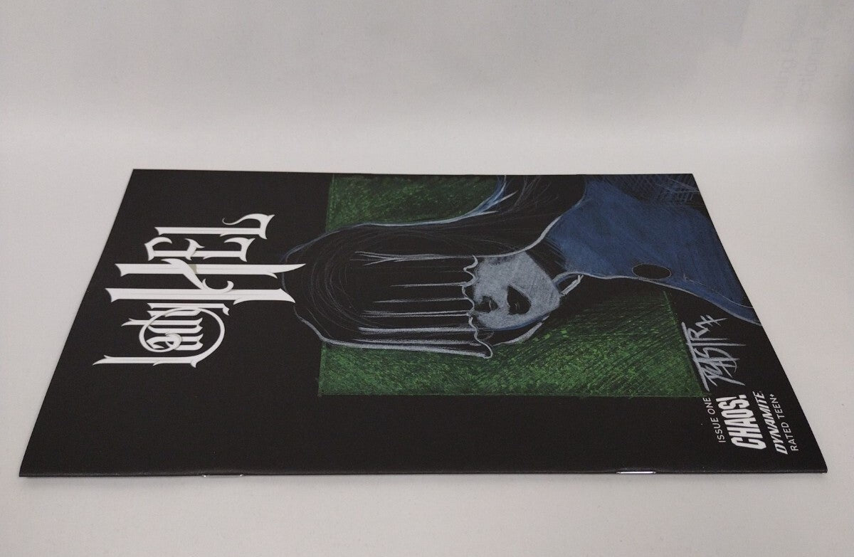 Lady Hel #1 (2022) Dynamite Black Sketch Cover Comic w Original Art Dave Castr