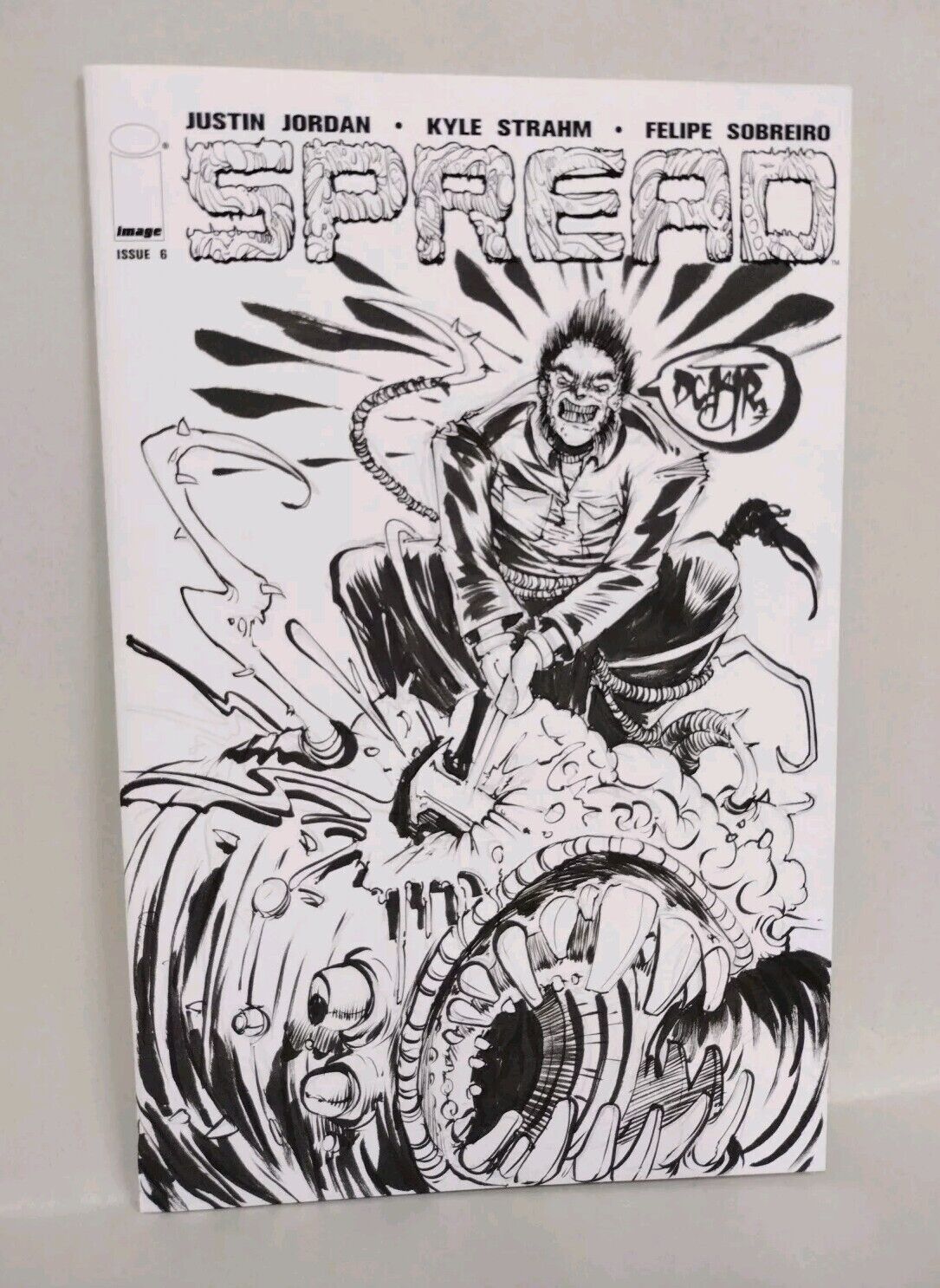 Spread #6 (2015) Image Comics Sketch Var Cover W Original Dave Castr Art