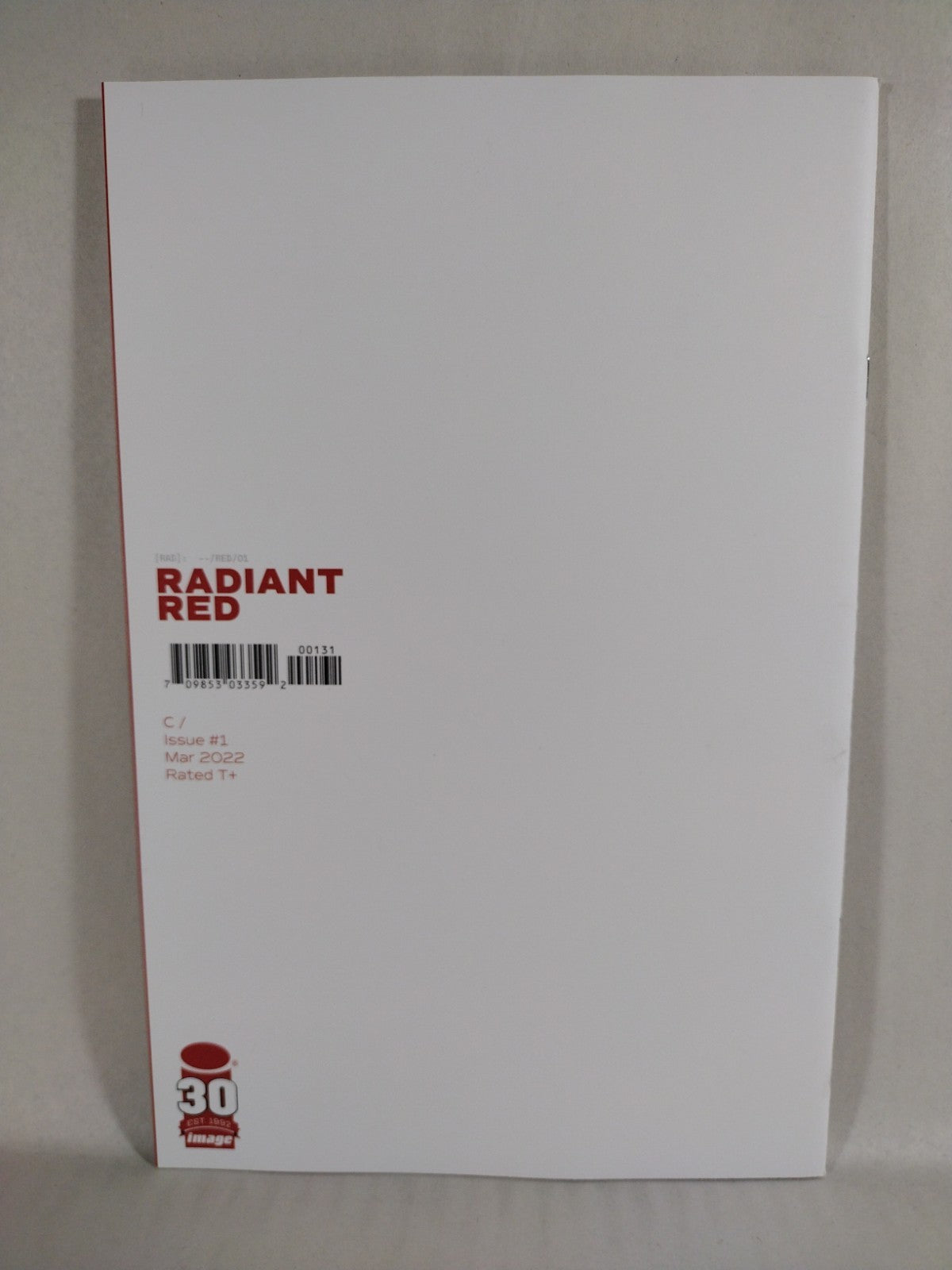 Radiant Red #1 (2022) Image Comics Blank Sketch Variant Cover LaFuente New NM