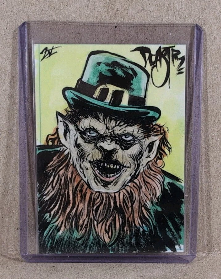Dave Castr Crusin (2025) OAC Sketch Card W Original Leprechaun Horror Art