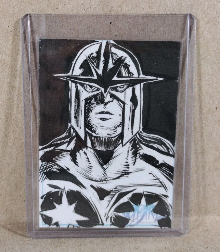 Dave Castr Crusin (2025) OAC Sketch Card W Original Marvel Nova Art 