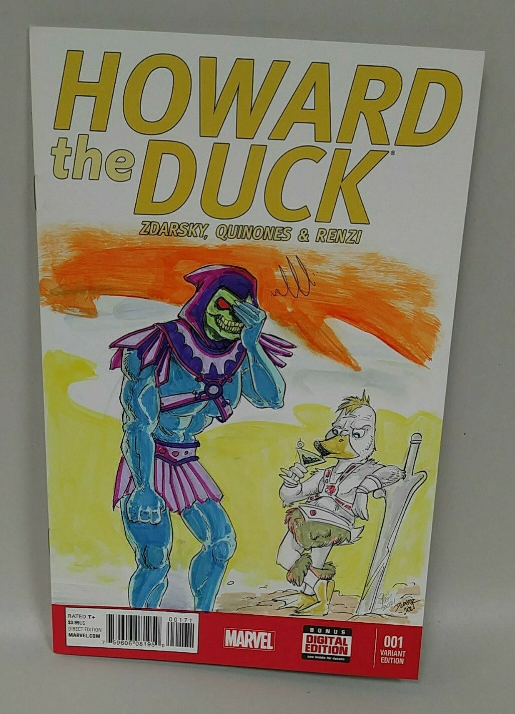 Howard the Duck 1 (2015) Marve Sketch Cover Variant Comic W Original DCastr Art