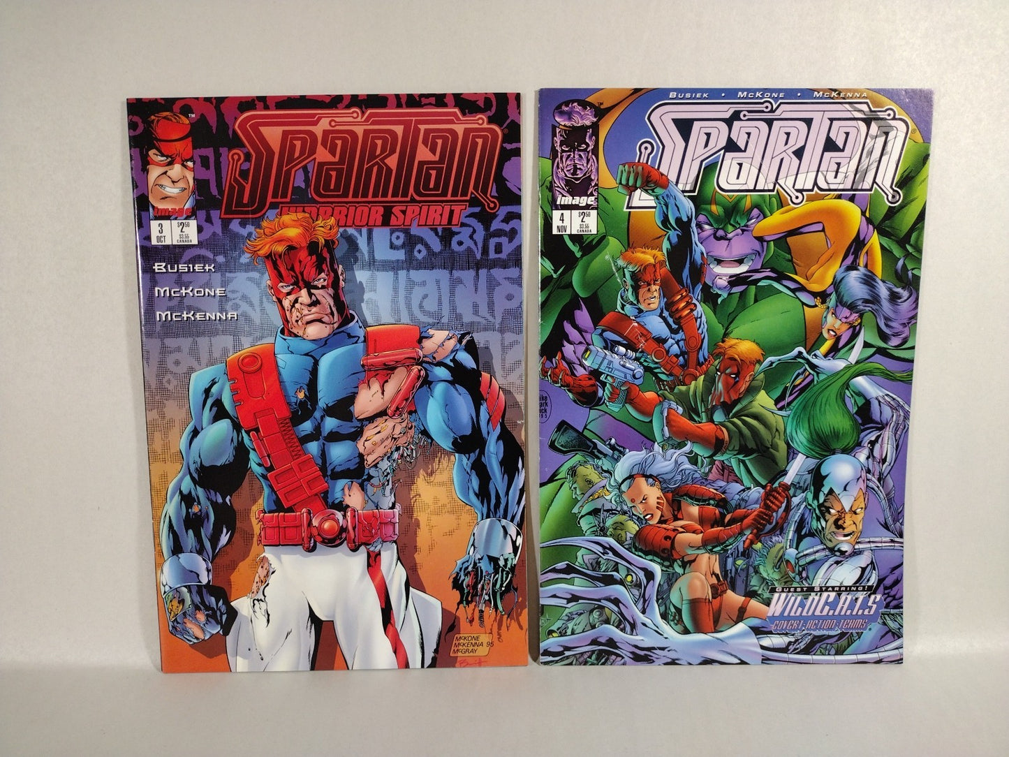2 Complete 1995 Wildcats Solo Series Spartan: Warrior Spirit #1-4 Zealot #1-3