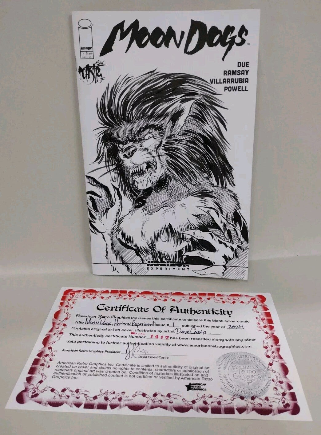 Moon Dogs 1 Horizon Experiment Image Comic Sketch Variant W Original DCastr Art
