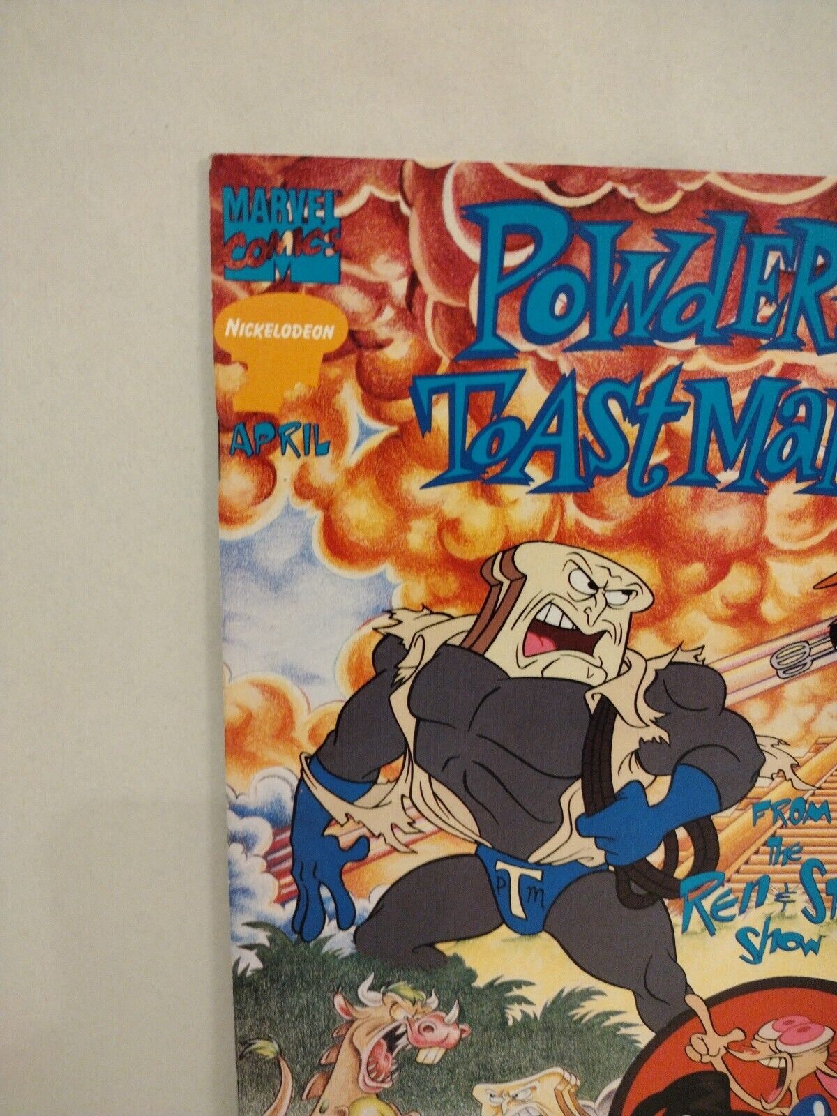 Ren & Stimpy Show Special Powdered Toastman Cereal Serial #1 (1995) Marvel Comic